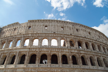 Fototapeta premium Bottom View of Colosseum