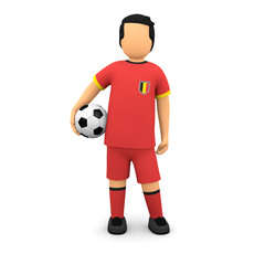 Fototapeta na wymiar Belgische Fußballer