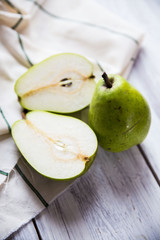 Ripe green pears