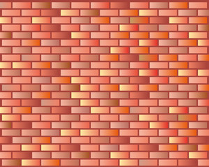 Seamless Grunge Brick Wall Texture. Vector Illustration.
