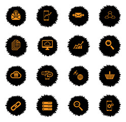 Data analytic simply icons