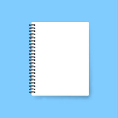 Realistic notebook . Template notebook. Blank cover design. Mock up notebook . Notebook realistic . cover design . notebook design . notebook design . School notebook. Business Diary - obrazy, fototapety, plakaty