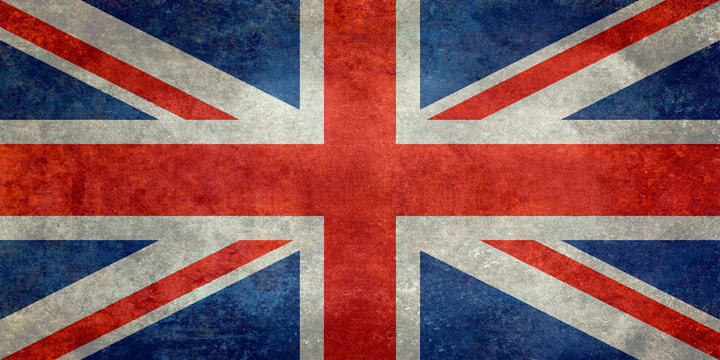 National flag of the United Kingdom, the Union Jack 1:2 scale