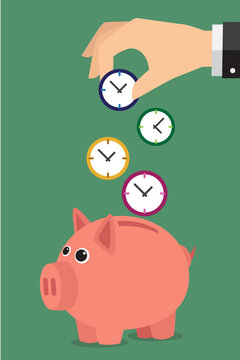 Piggy bank, time is money