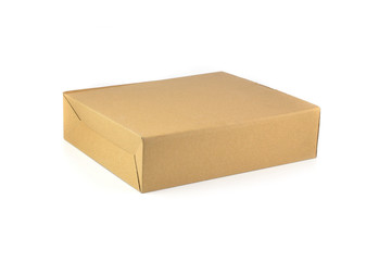 Paper box isolated on white background