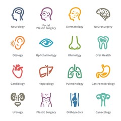 Medical Specialties Icons Set 1 - Sympa Series | Colored