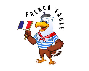 French Eagle Mascot