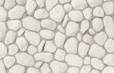 White stone wall texture and background seamless