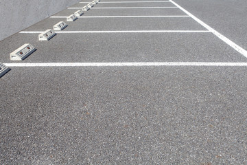 Empty space of outdoor car parking lot