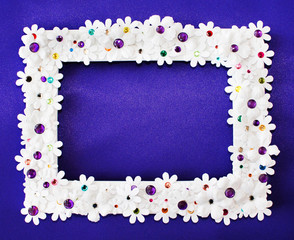 purple satin with white flowers,rhinestones great for birthday invitations,thank you notes,stationary