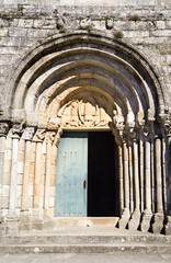 Fototapeta na wymiar Portal of the Church of Saint Peter of Rates