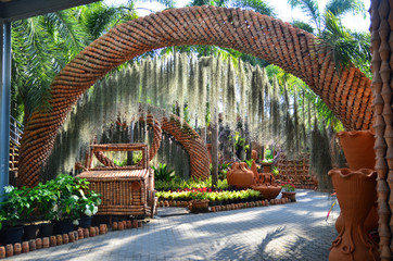 Naklejka premium Nong Nooch Tropical Botanical Garden, Pattaya, Thailand