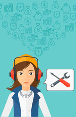 Operator of technical support.