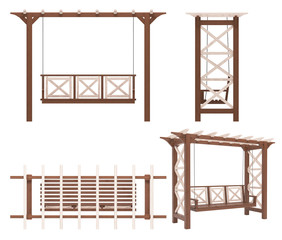 Garden - park pergola swing