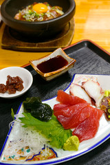 A Set of Sashimi -Japanese Raw FIsh