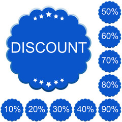 Discount price tags. Vector.