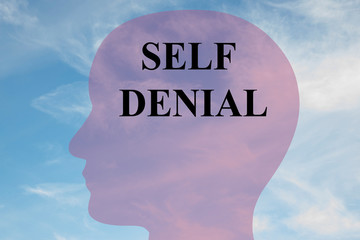 Self Denial concept - obrazy, fototapety, plakaty