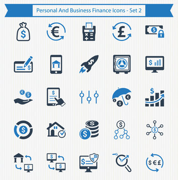 Personal & Business Finance Icons - Set 2