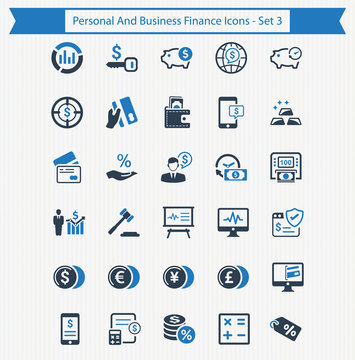 Personal & Business Finance Icons - Set 3