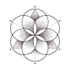 Naklejka premium Święta geometria