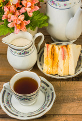 Tea composition, tea set