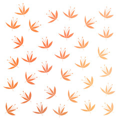 flowers on white background - illustration - digital gift paper