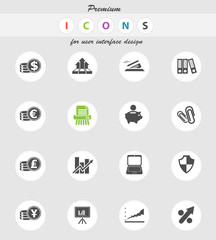 Business simple icons