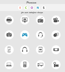 Gadgets simply icons
