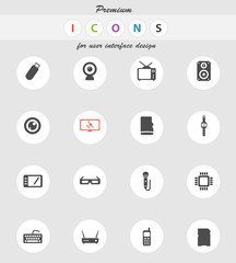 Gadgets simply icons