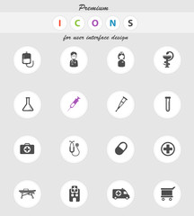 Medical simply icons