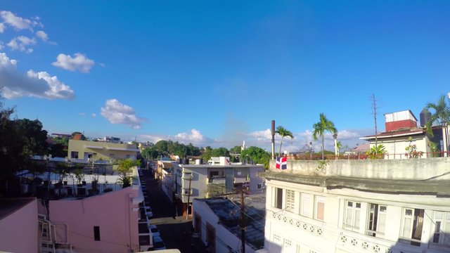 Rooftop view showing old buildings at the capital santo domingo, dominican republic