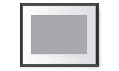 Realistic photo frame. Perfect for your presentations Vector illustration