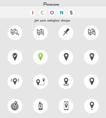 Pointer and maps simply icons