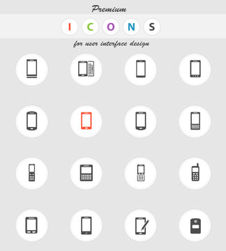 Phones simply icons