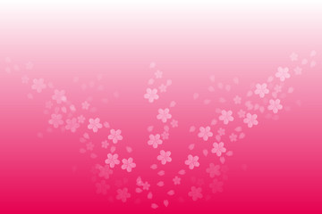桜　背景素材のイラスト