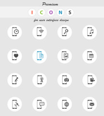 Smartphone simply icons