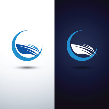 speedboat logo design