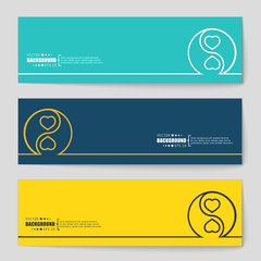 Fototapeta premium Abstract creative concept vector background. For web and mobile applications, illustration template design, business infographic, brochure, banner, presentation, poster, cover, booklet, document.