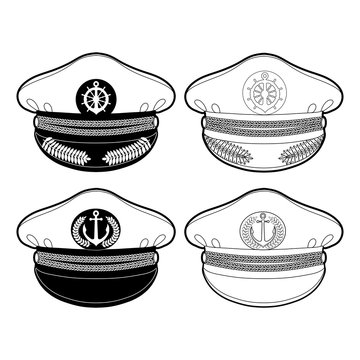 Graphic captain cap