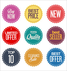 Obraz premium Sale promo labels and stickers collection