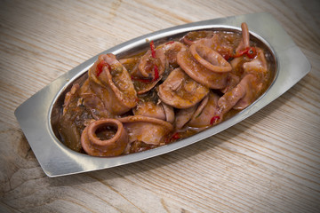 Stewed squid