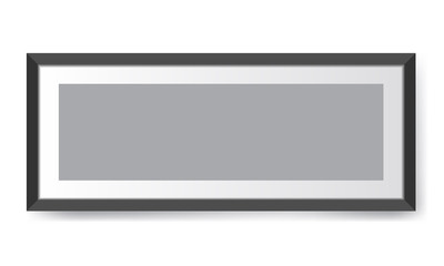 Realistic photo frame. Perfect for your presentations Vector illustration