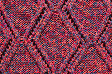 Pink purple colored sweater pattern interesting texture