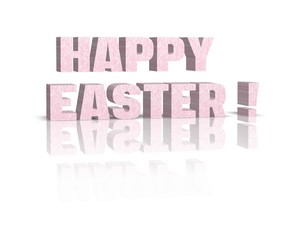 Happy easter 3d word 