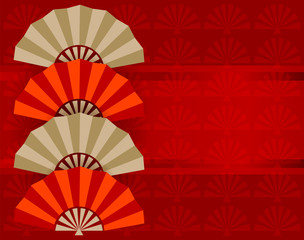 oriental fan background