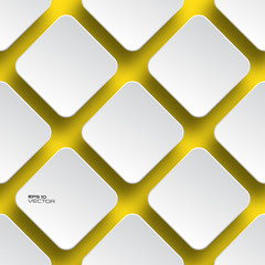 Rounded Square pattern, abstract background. Seamless vector design.