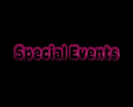 Special Events 3d wort