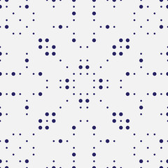 Vector seamless pattern. Abstract geometric tile background made with dots.