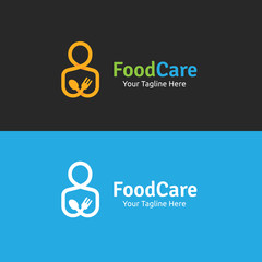 food care logo,restaurant logo,bistro logo,canteen logo,cafe logo,vector logo template 