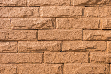 Sand stone brick wall surface, texture and background